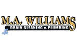 M A WILLIAMS DRAIN CLEANING & PLUMBING logo