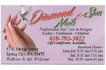 DIAMOND NAILS & SPA logo