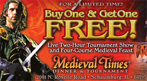 View Coupon for Medieval Times